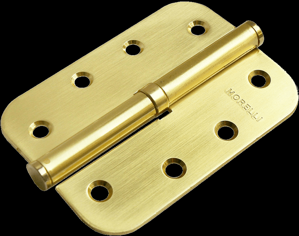 Петля MORELLI стальная разъёмная скругленная MSD-C 100X70X2.5 SG R Цвет - Матовое золото