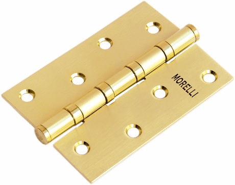 Петля MORELLI стальная универсальная MS 100X70X2.5-4BB SG Цвет - Матовое золото